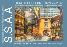 Wystawa Spring 2019  organizowana przez SCOTTISH SOCIETY OF ARCHITECT ARTISTS LIGNE ET COULEUR