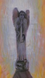 Iwona Piszczelska Angel of Notre Dame Cathedral 60x30 acrilic/canvas