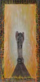 Iwona Piszczelska Angel of Notre Dame Cathedral 60x30 acrilic/canvas-Resize.com_